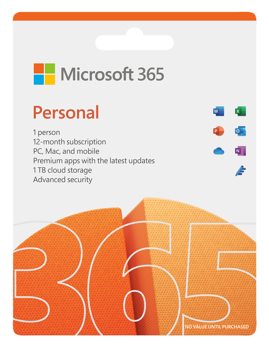 Phần mềm Microsoft M365 Personal English APAC EM Subscr 1YR Medialess P8 (QQ2-01398)
